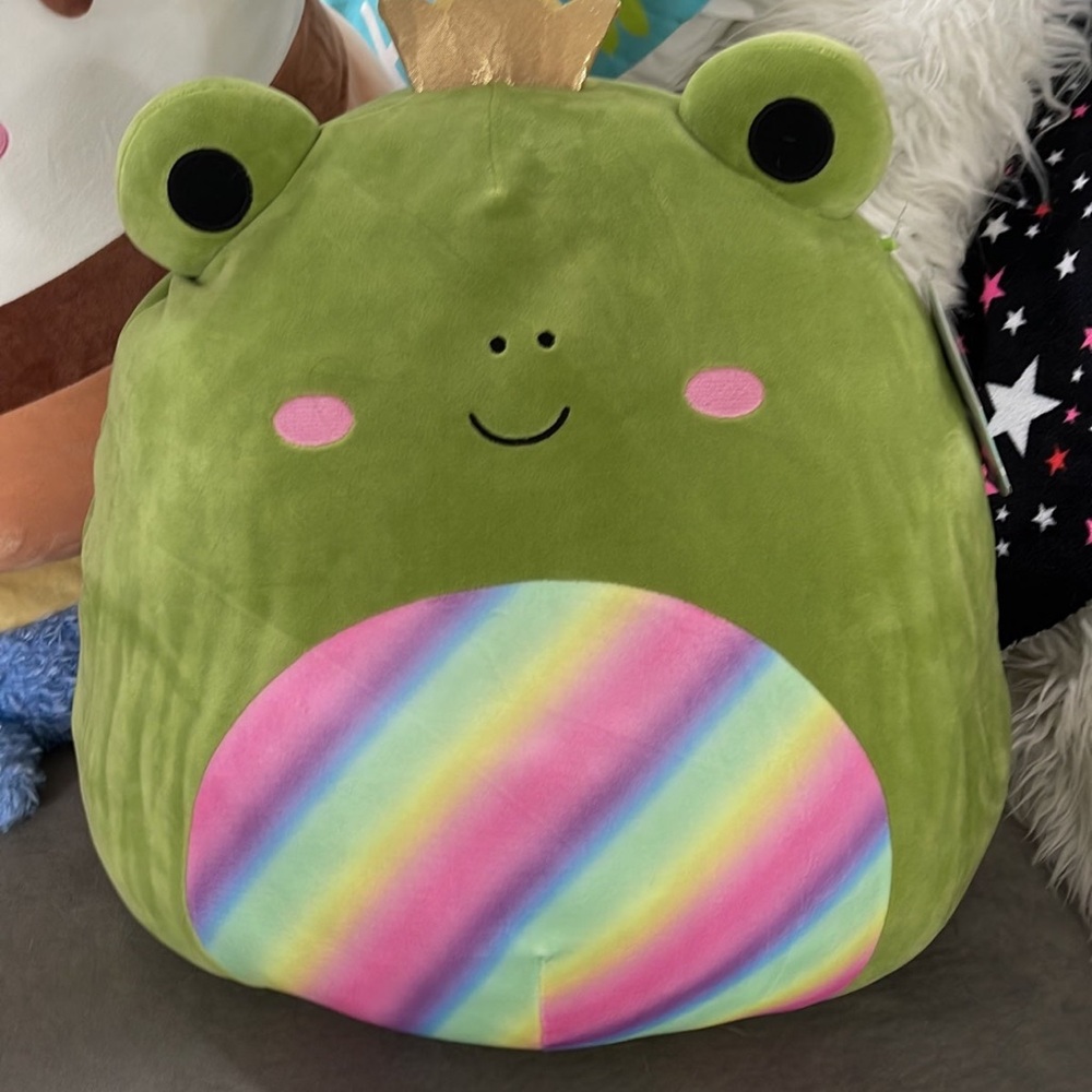 Squishmallows Green Frog with Pastel Belly